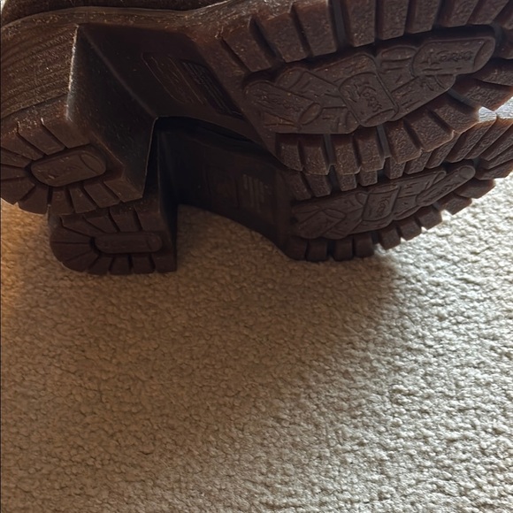 Kork-Ease Brown Lace Up Boots with Chunky Heel - Picture 3 of 5